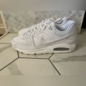 Nike Air Max Command Leather white sneakers.